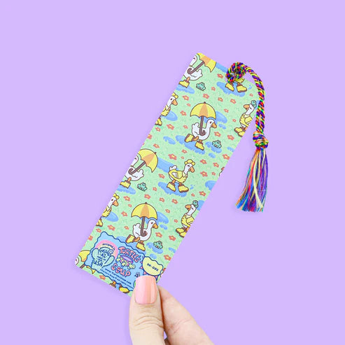 Rainy Day Reading Goose Bookmark With Tassel | Turtle's Soup