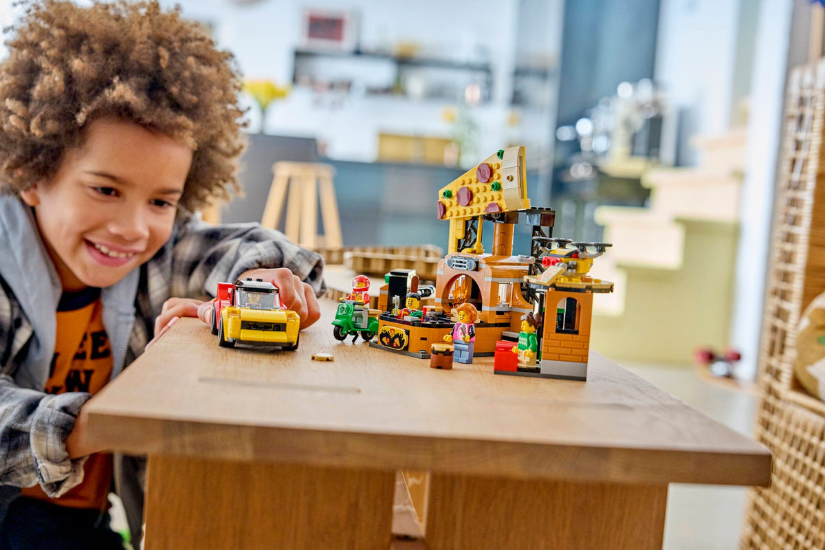 City Pizza Delivery Experience with Vehicles | LEGO