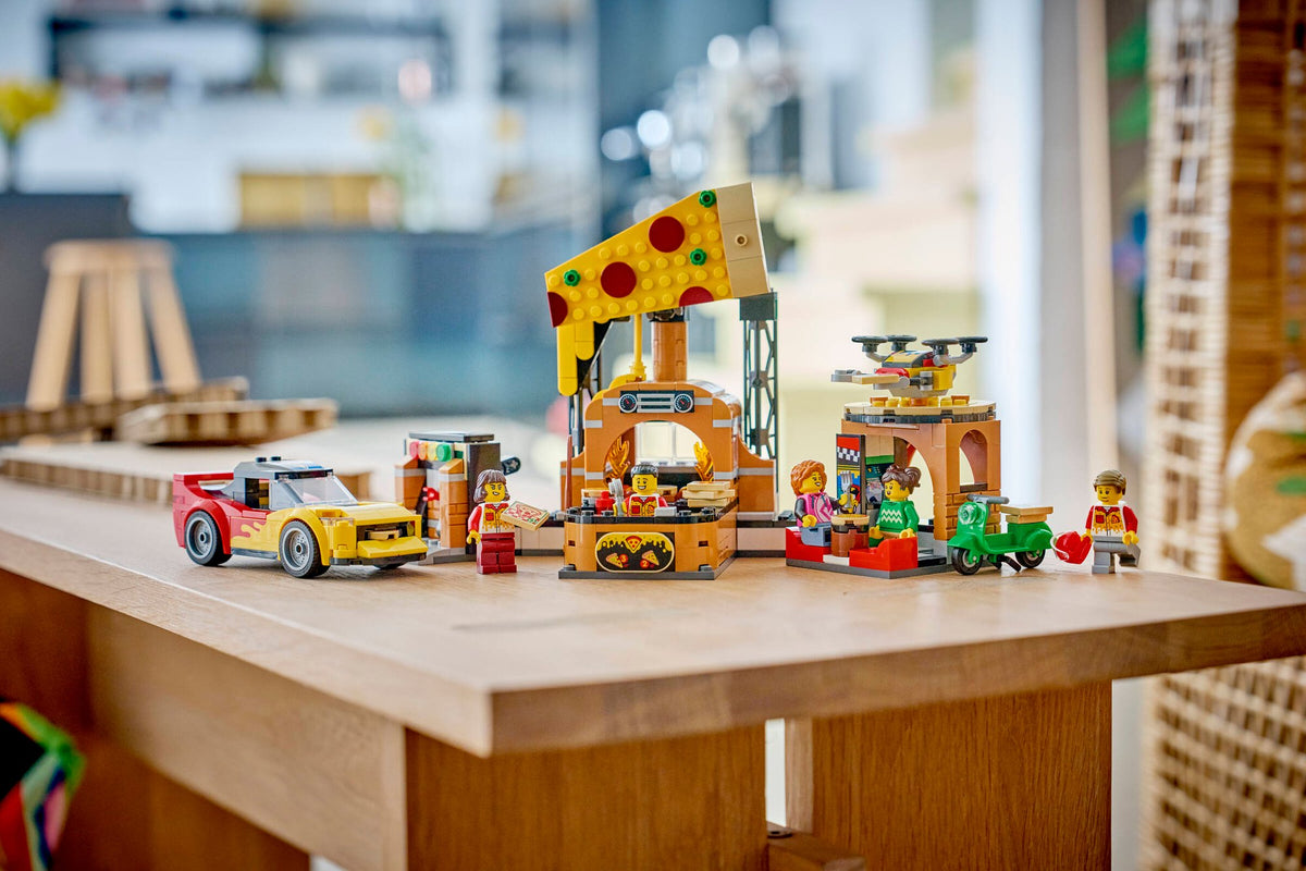 City Pizza Delivery Experience with Vehicles | LEGO