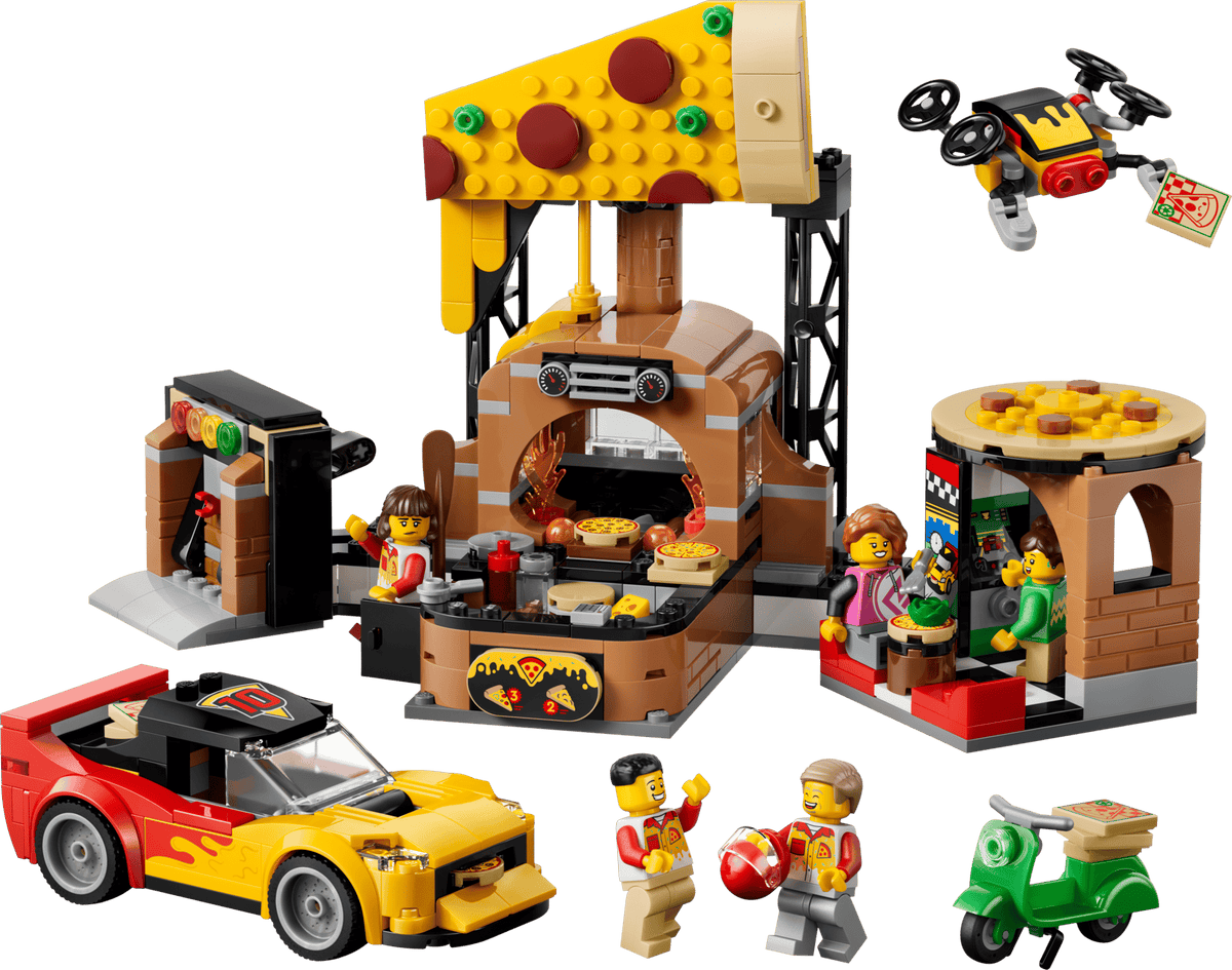 City Pizza Delivery Experience with Vehicles | LEGO