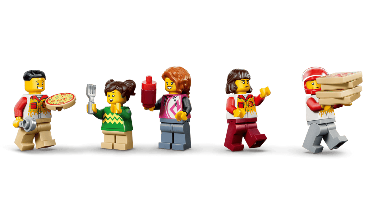 City Pizza Delivery Experience with Vehicles | LEGO