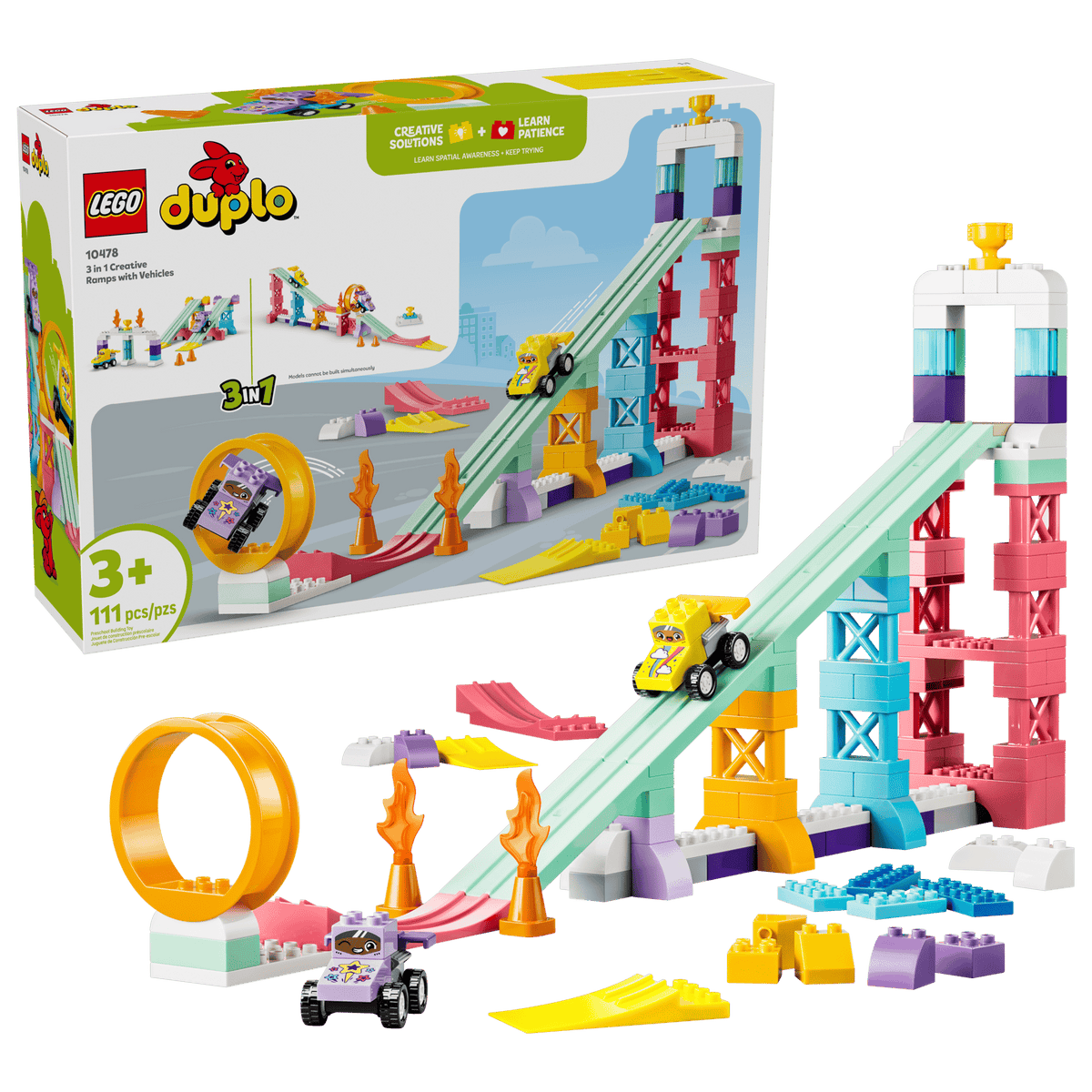 DUPLO 3 in 1 Creative Ramps with Vehicles | LEGO
