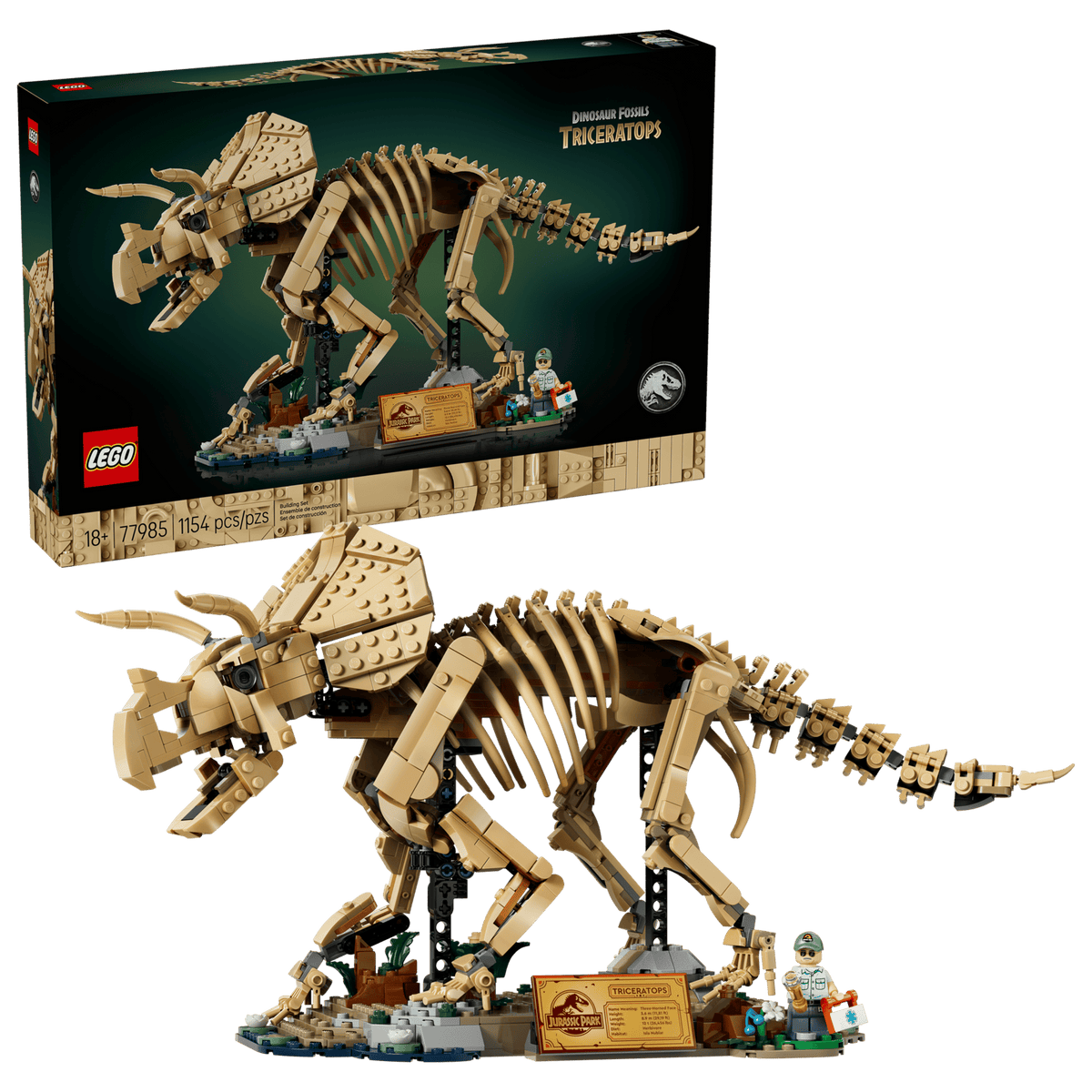 Jurassic World Dinosaur Fossils: Triceratops | LEGO