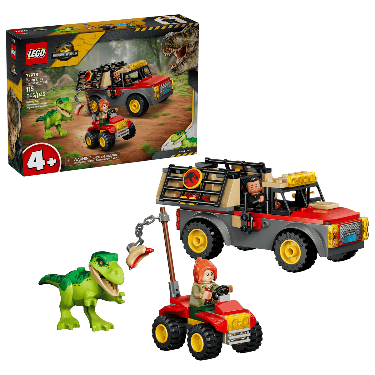 Jurassic World Young T. rex Transport Truck | LEGO