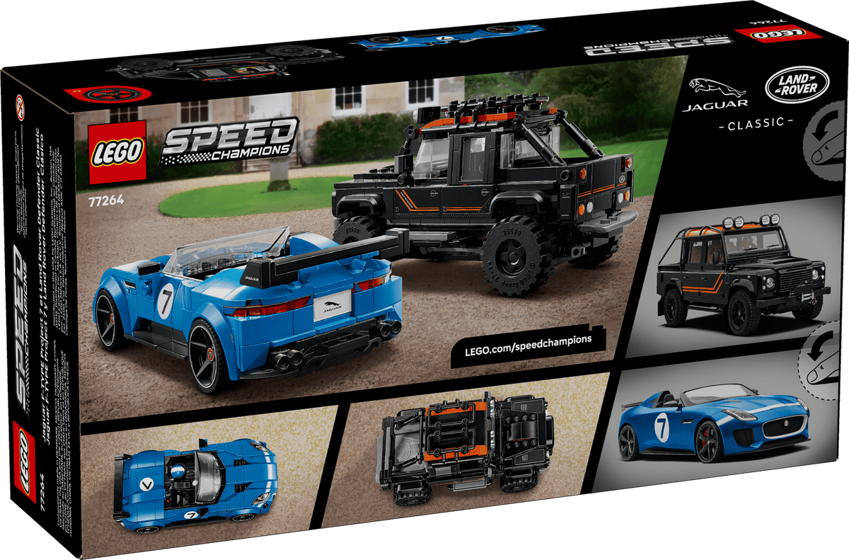 Speed Champions Jaguar Project 7 & Land Rover Defender | LEGO