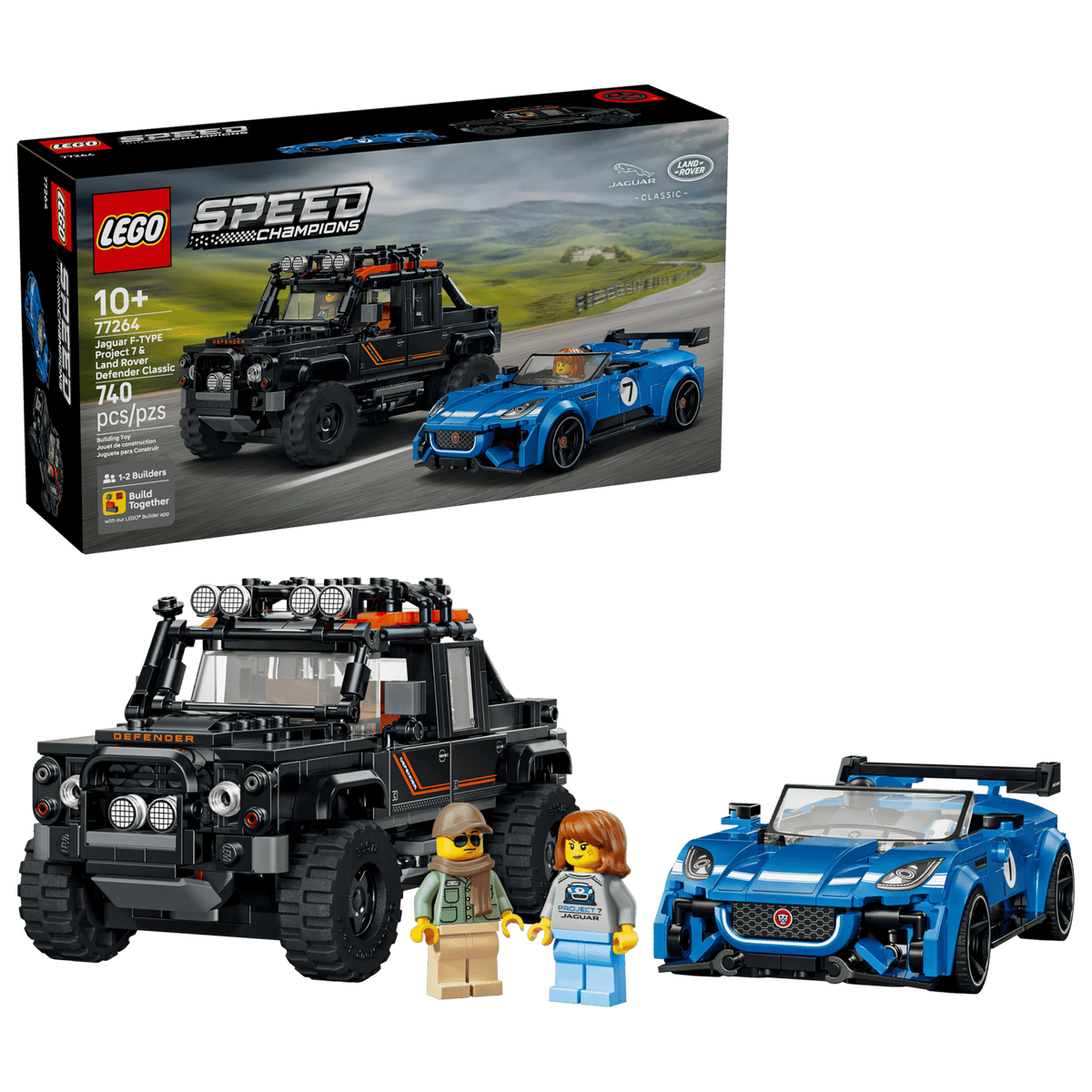 Speed Champions Jaguar Project 7 & Land Rover Defender | LEGO