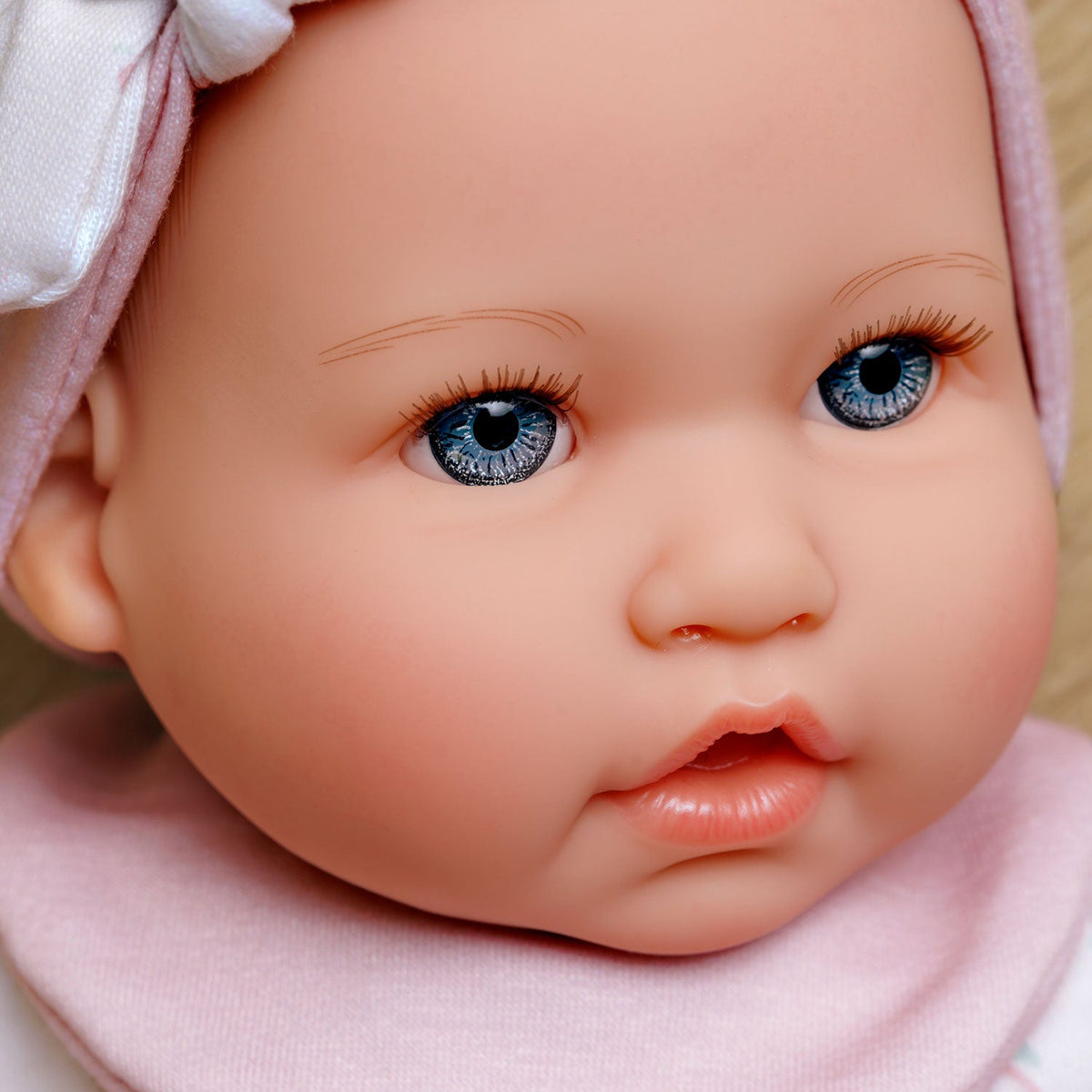 Bonbebé 15.5" Weighted Reborn Baby Doll in Pink with Real Heartbeat - 16-Piece Gift Set | JC Toys | LOCAL PICK UP ONLY