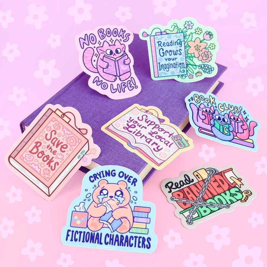 Kitty Book Club Vinyl Sticker | Turtle's Soup