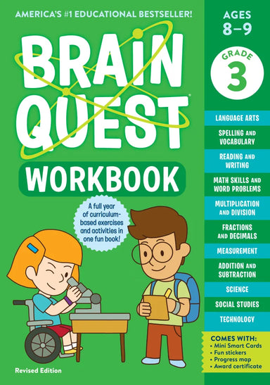 cover art of brain quest 3rd grade workbook
