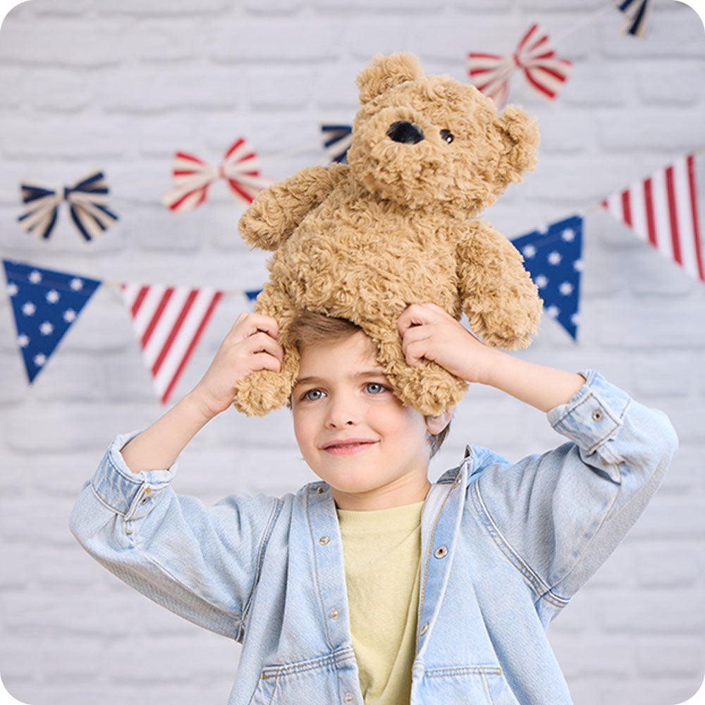 Brown Curly Bear | Warmies®