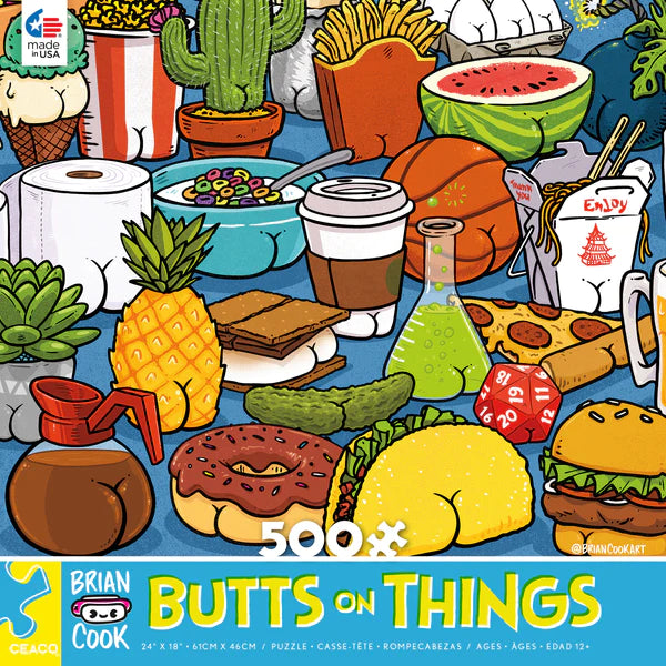 cover art of butts on things puzzle