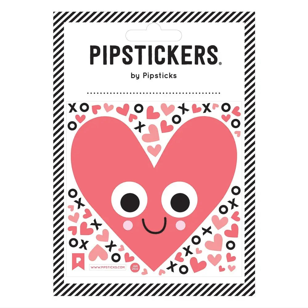 Big Happy Heart Stickers | Pipsticks