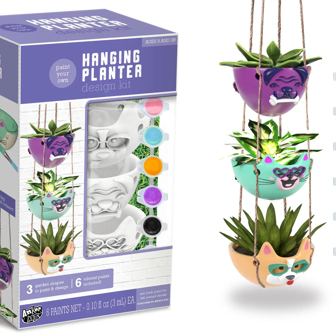 Paint Your Own Cute Animals Planter Design Kit | Anker Play