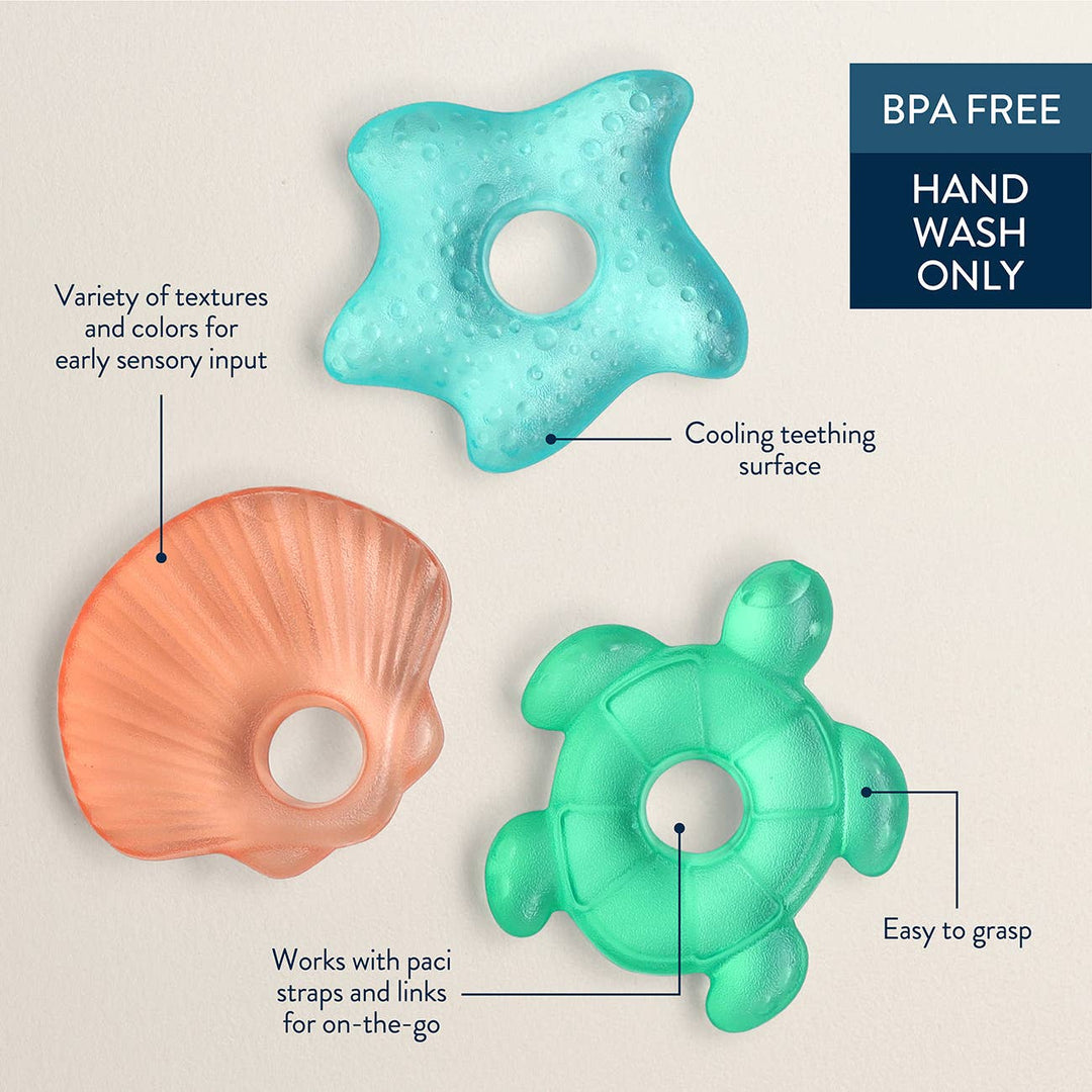 Cutie Coolers™ Seaside Water Filled Teethers (3-pack)