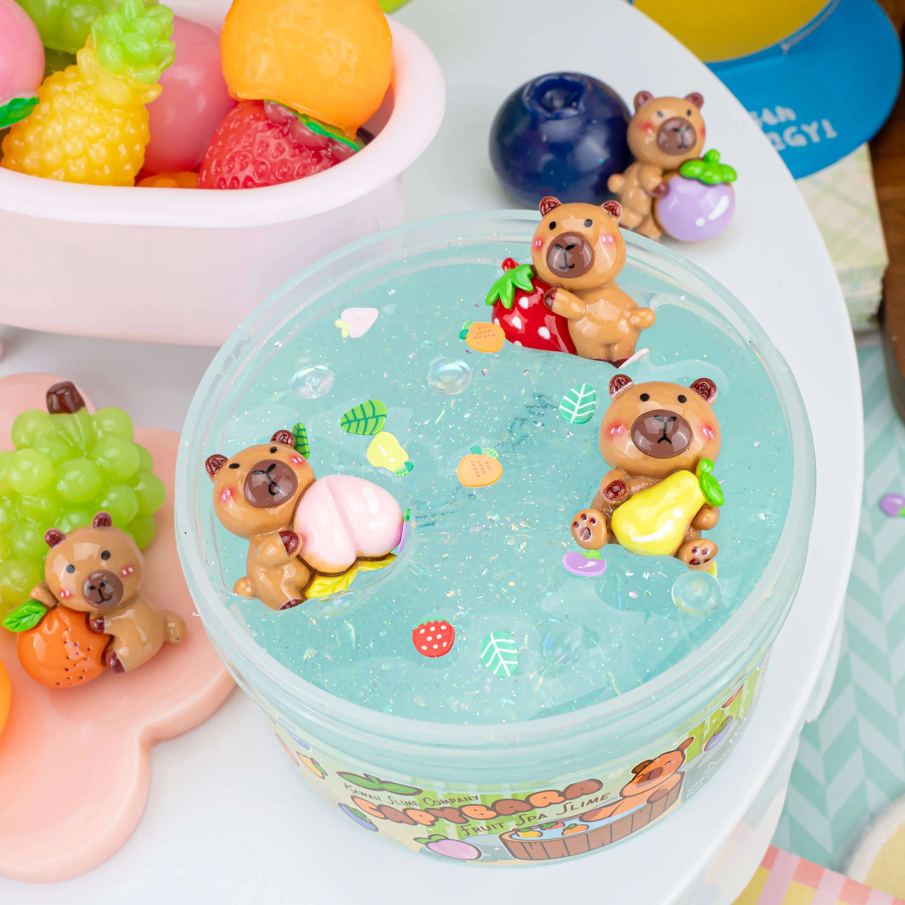 Capybara Fruit Spa Signature Dome™ Slime | Kawaii Slime Company