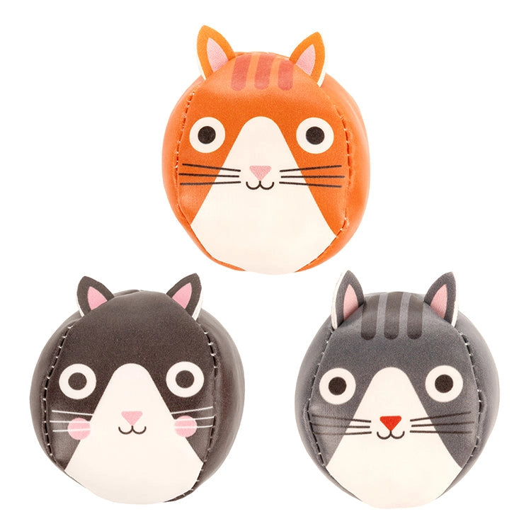 Three Cats Juggling Balls