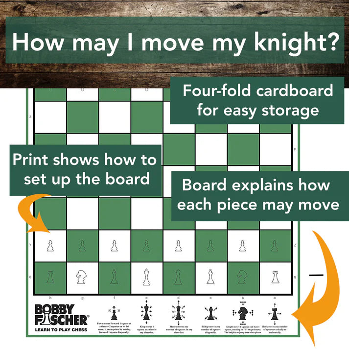 Bobby Fischer Learn to Play Chess | Wood Expressions