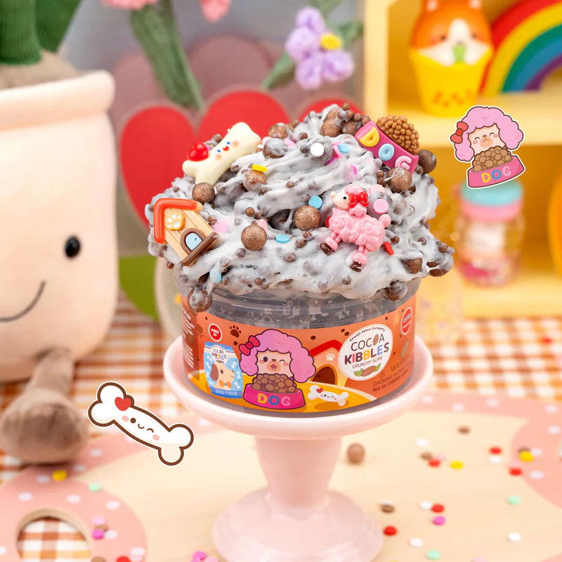 Cocoa Kibbles Crunchy Signature Dome Slime | Kawaii Slime Company