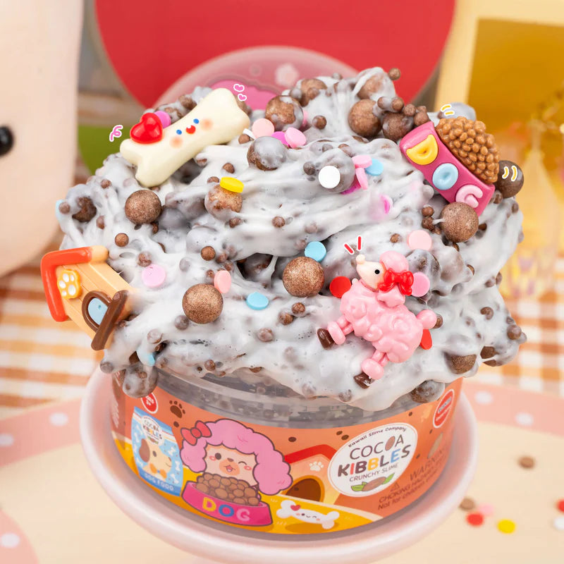 Cocoa Kibbles Crunchy Signature Dome Slime | Kawaii Slime Company
