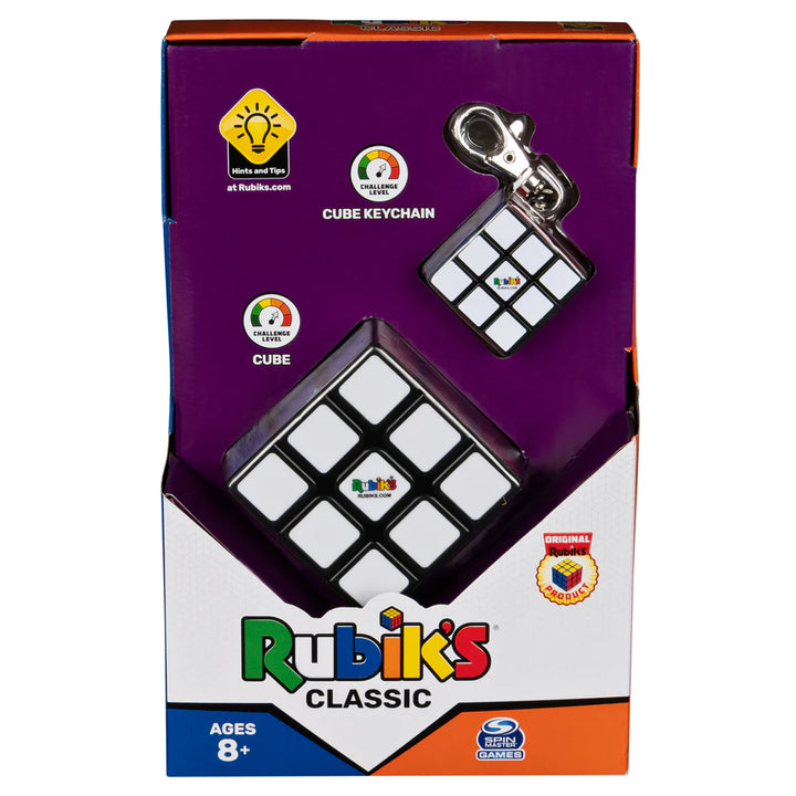 Rubik’s Classic Pack: 3x3 Cube and 3x3 Keyring