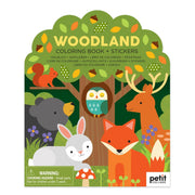 Coloring Book with Stickers: Woodland | petit collage
