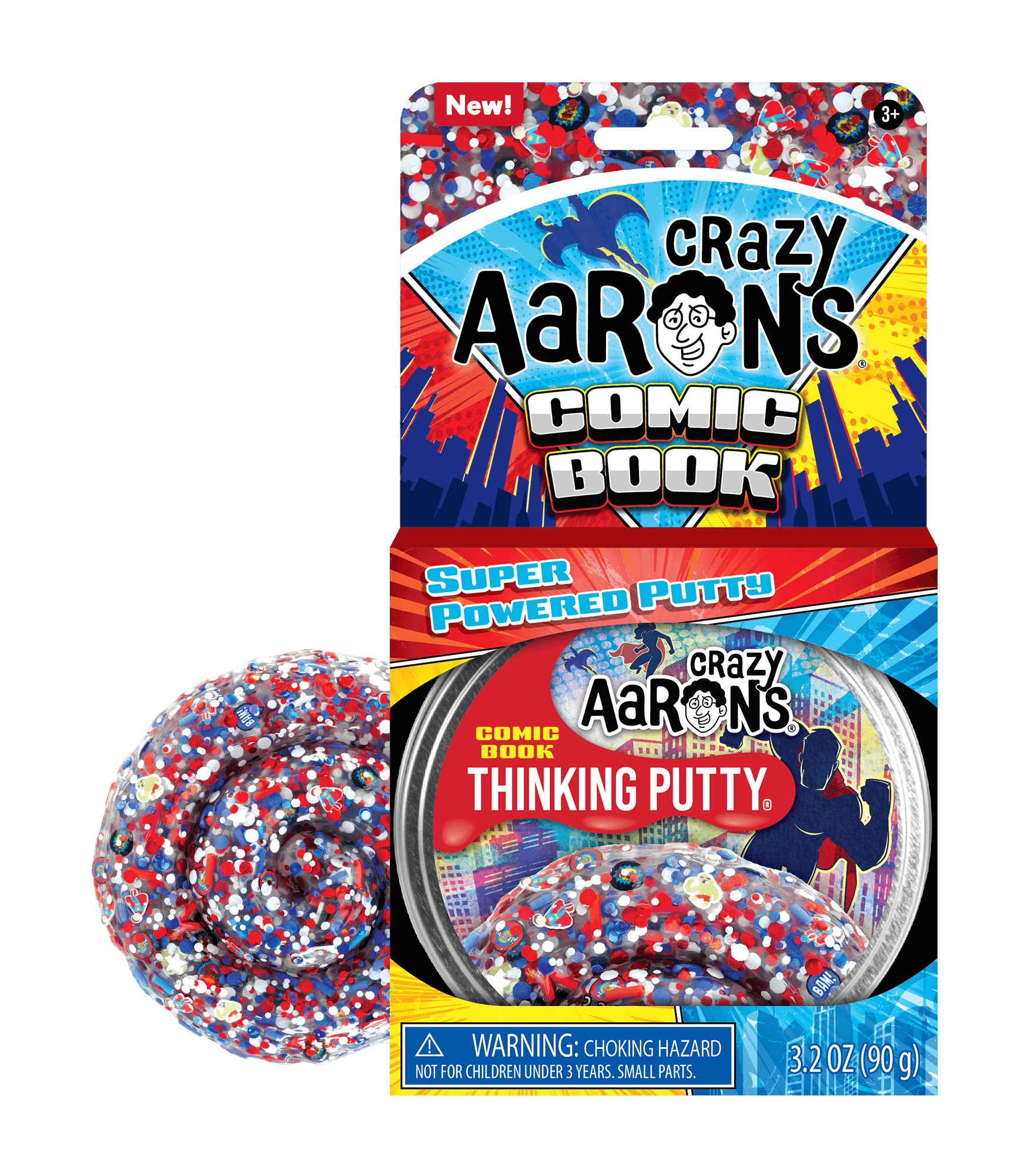 Super Powered Thinking Putty - Comic Book | Crazy Aaron's Thinking Putty