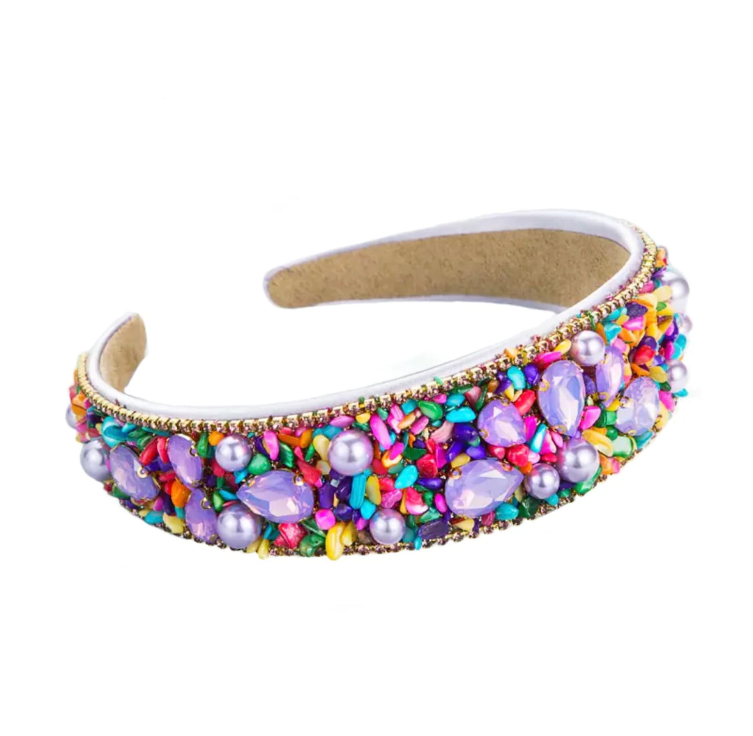 Confetti Couture Rhinestone Headband | Mavi Bandz