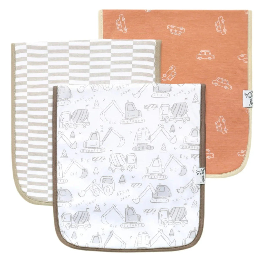 Copper Pearl Baby Gage Burp Cloth Set (3- Pack)