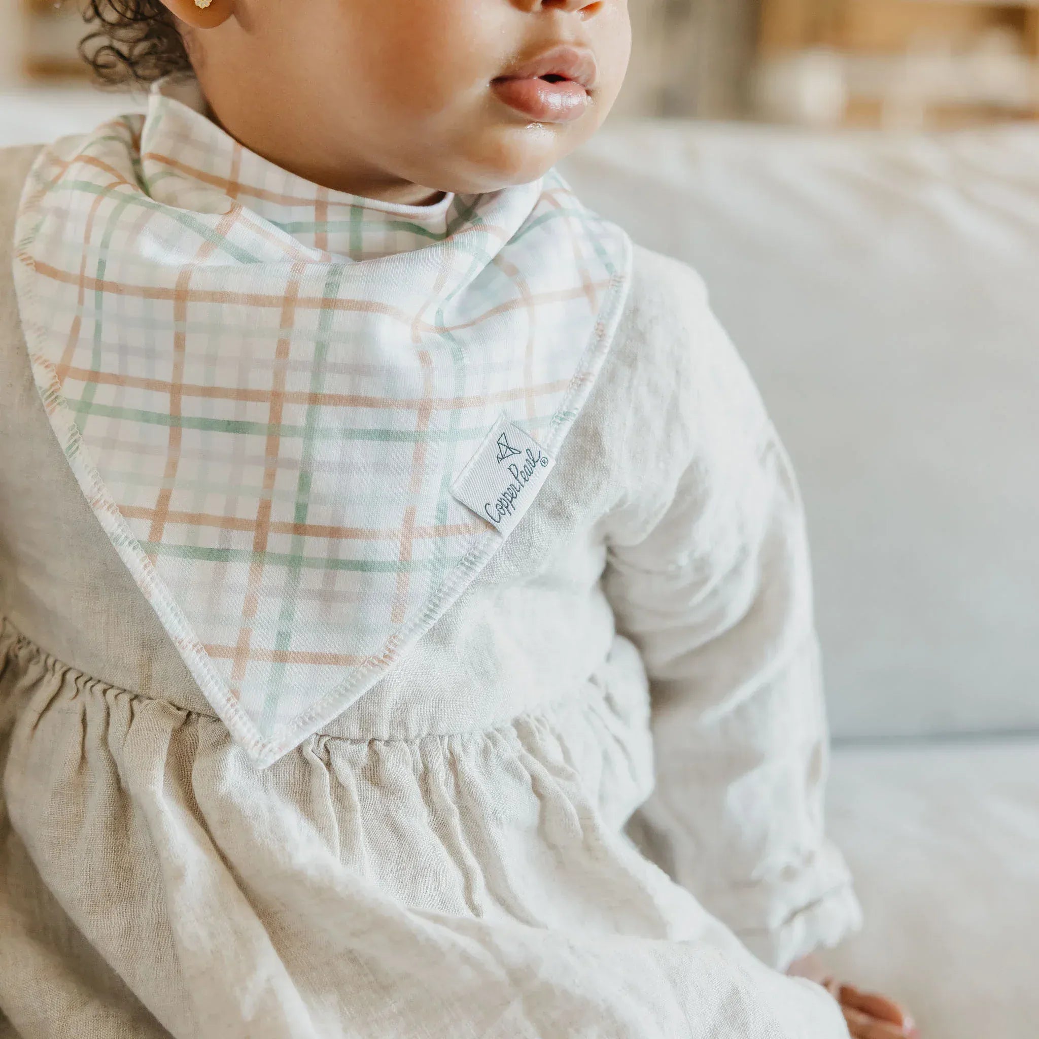 Copper Pearl Baby Natalie Bandana Bib Set (4-Pack)