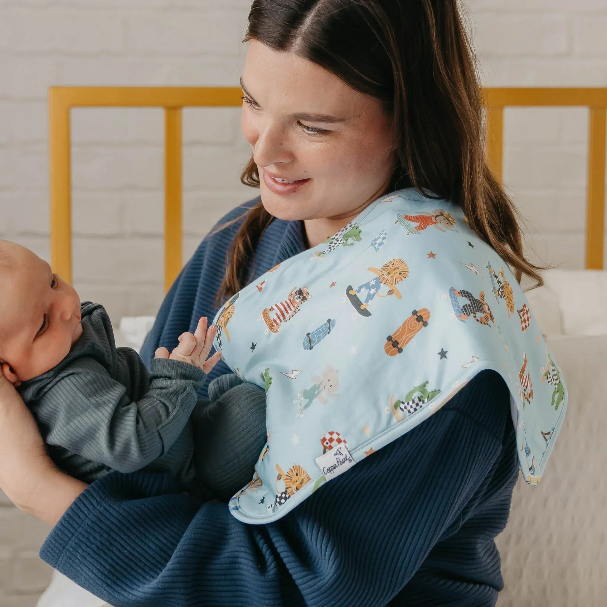 Copper Pearl Baby Speedster Burp Cloth Set (3-Pack)