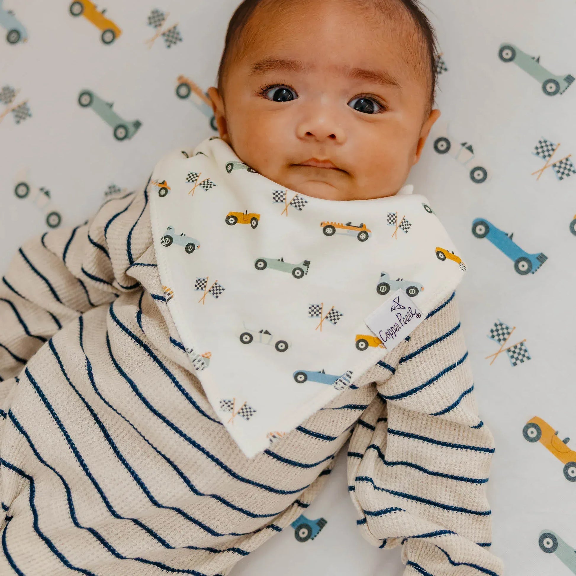 Copper Pearl Baby Speedster Burp Cloth Set (3-Pack)