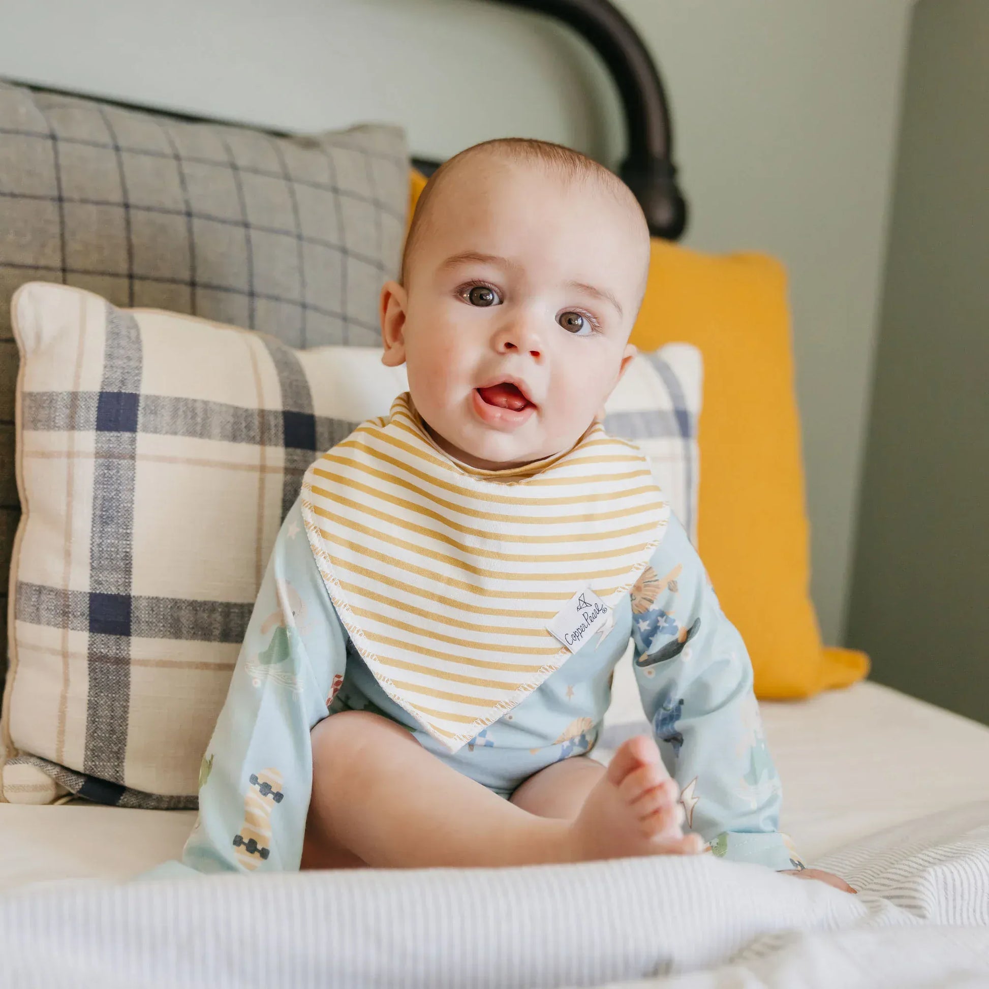 Copper Pearl Baby Speedster Burp Cloth Set (3-Pack)
