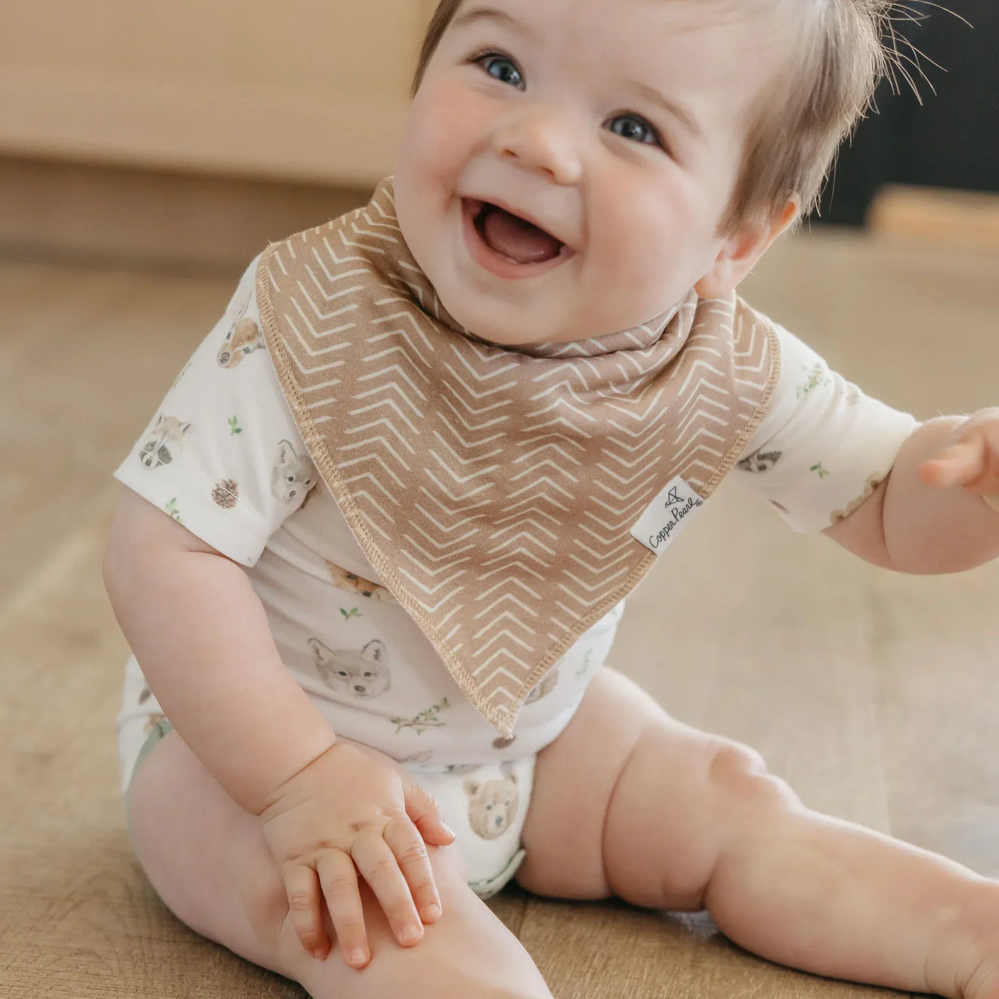 Copper Pearl Baby Wilder Bandana Bib Set (4-Pack)