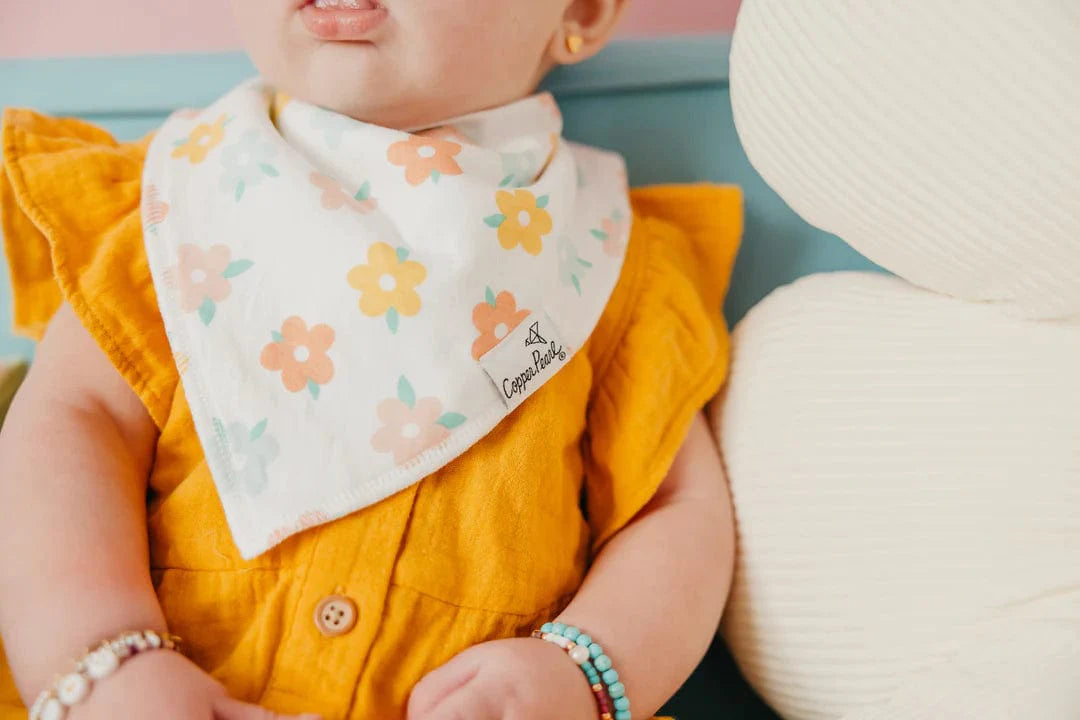 Copper Pearl Bib Cheery Bandana Bib Set (4-Pack)