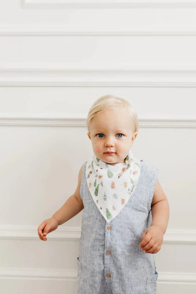 Copper Pearl Bib Peanut Baby Bandana Bib Set (4-pack)