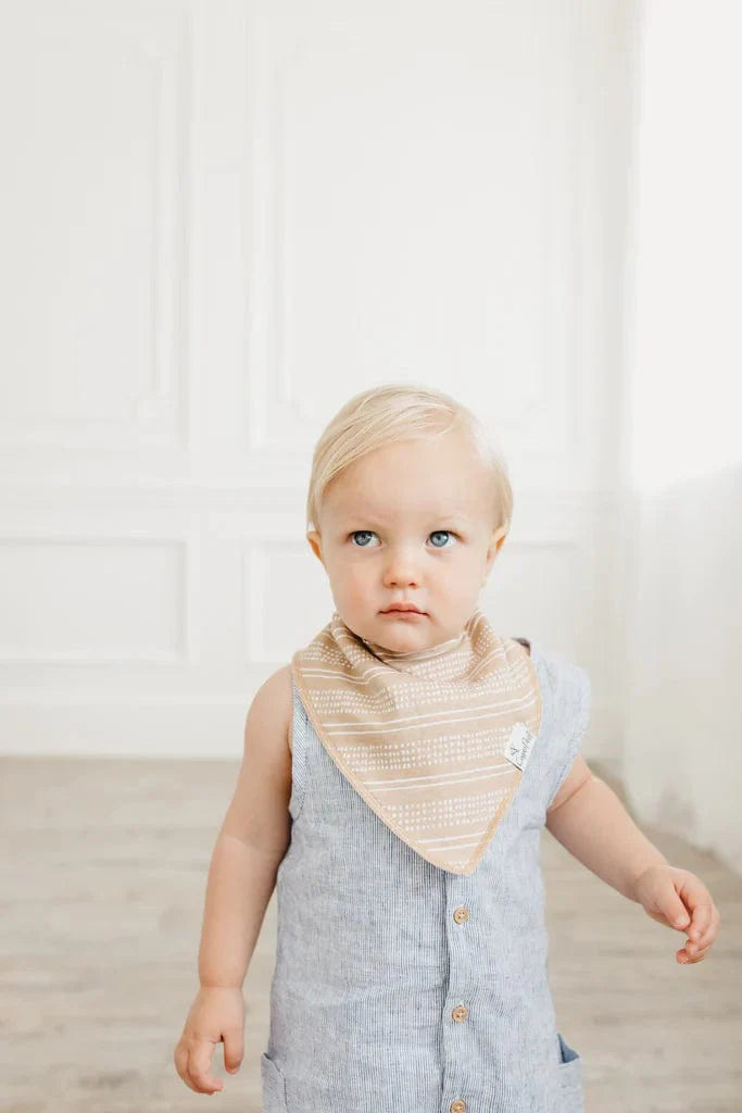 Copper Pearl Bib Peanut Baby Bandana Bib Set (4-pack)