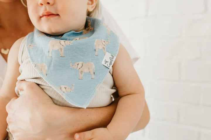 Copper Pearl Bib Peanut Baby Bandana Bib Set (4-pack)