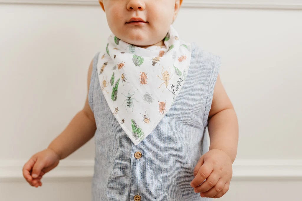 Copper Pearl Bib Peanut Baby Bandana Bib Set (4-pack)