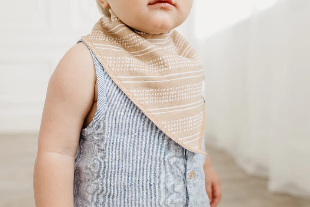 Copper Pearl Bib Peanut Baby Bandana Bib Set (4-pack)