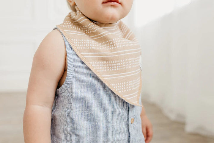 Copper Pearl Bib Peanut Baby Bandana Bib Set (4-pack)
