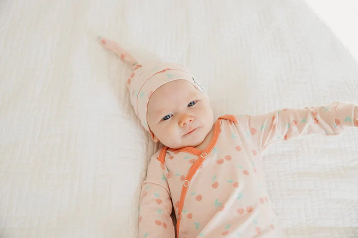 Copper Pearl knotted gown Cheery Newborn Knotted Gown