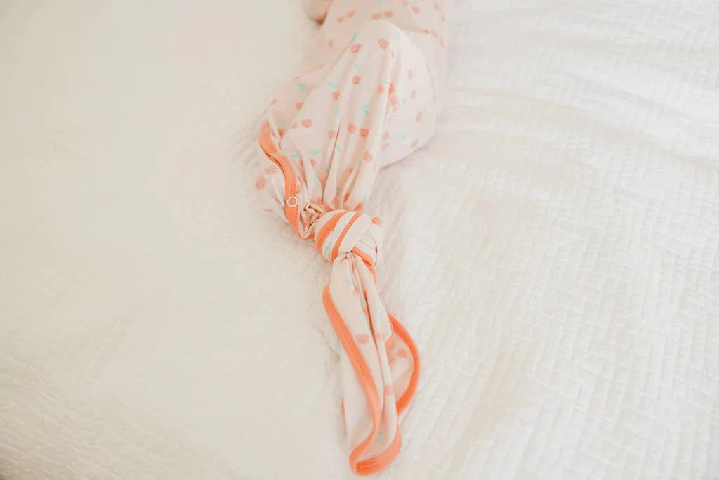 Copper Pearl knotted gown Cheery Newborn Knotted Gown