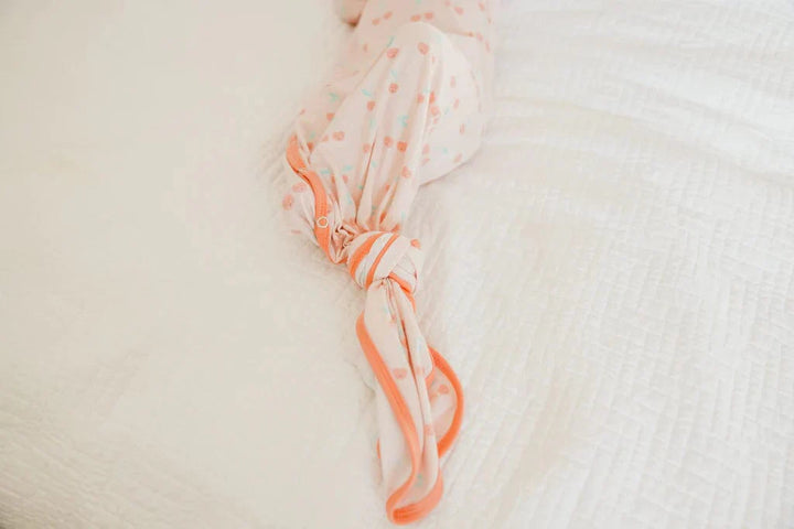 Copper Pearl knotted gown Cheery Newborn Knotted Gown