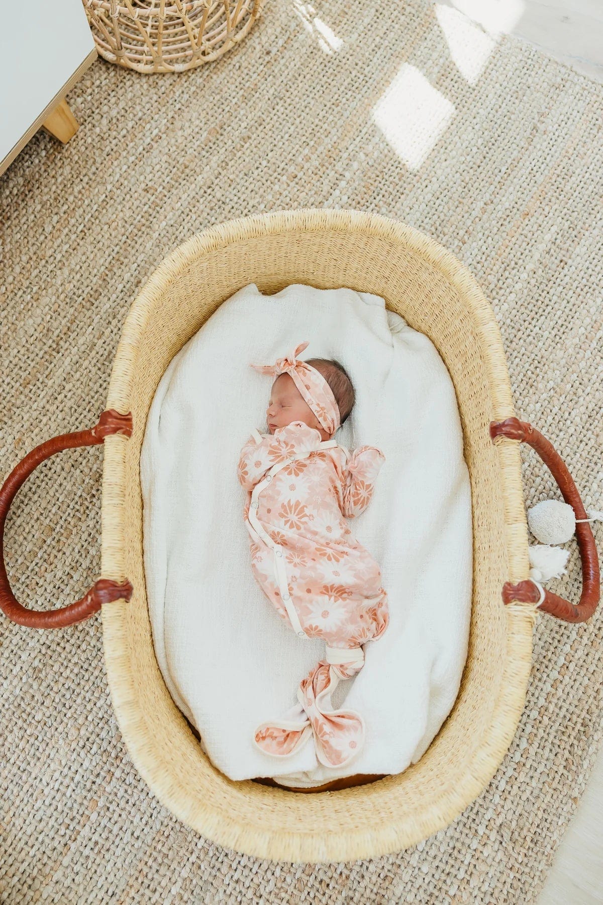 Copper Pearl knotted gown Penny Newborn Knotted Gown