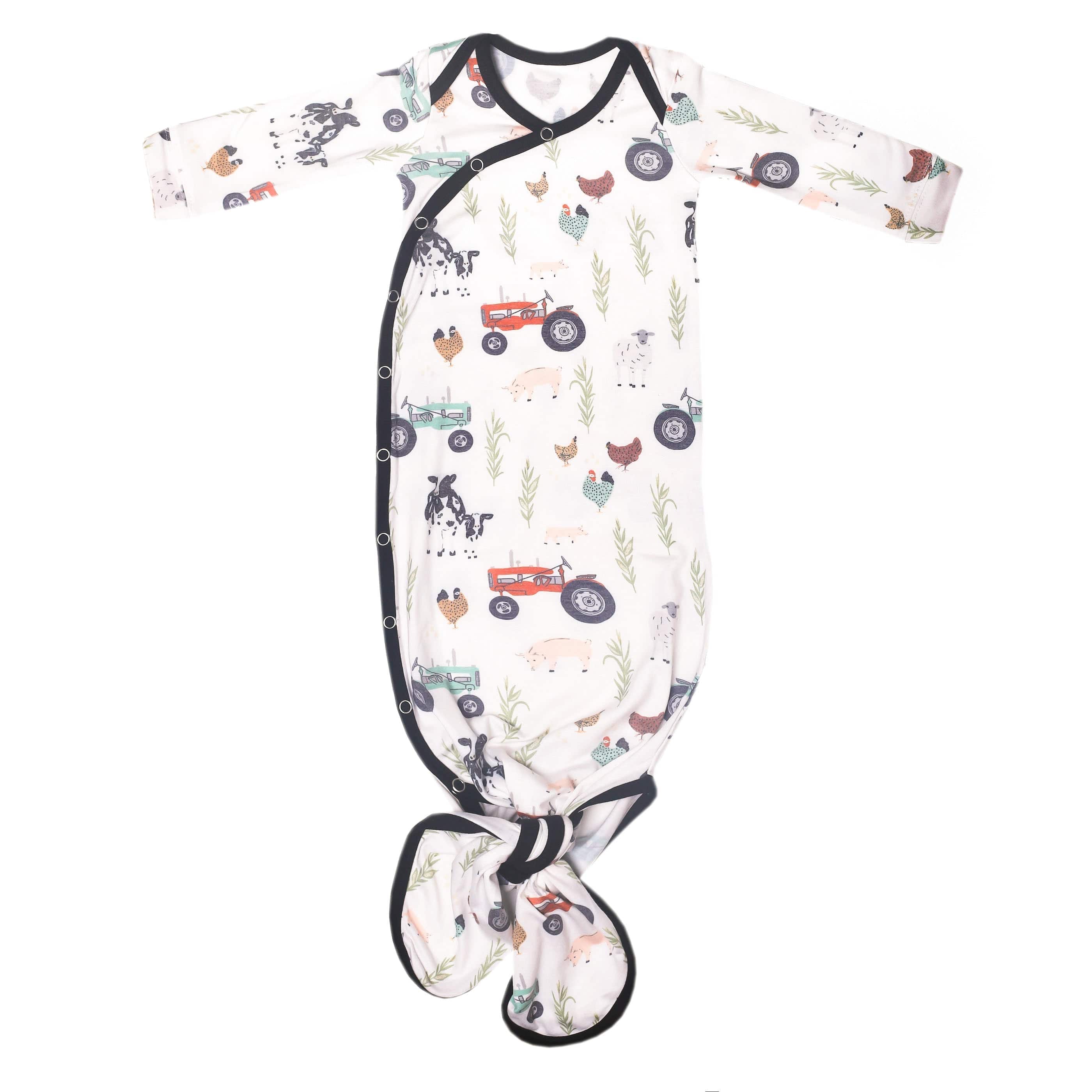 Copper Pearl Sleeping Jo Newborn Knotted Gown