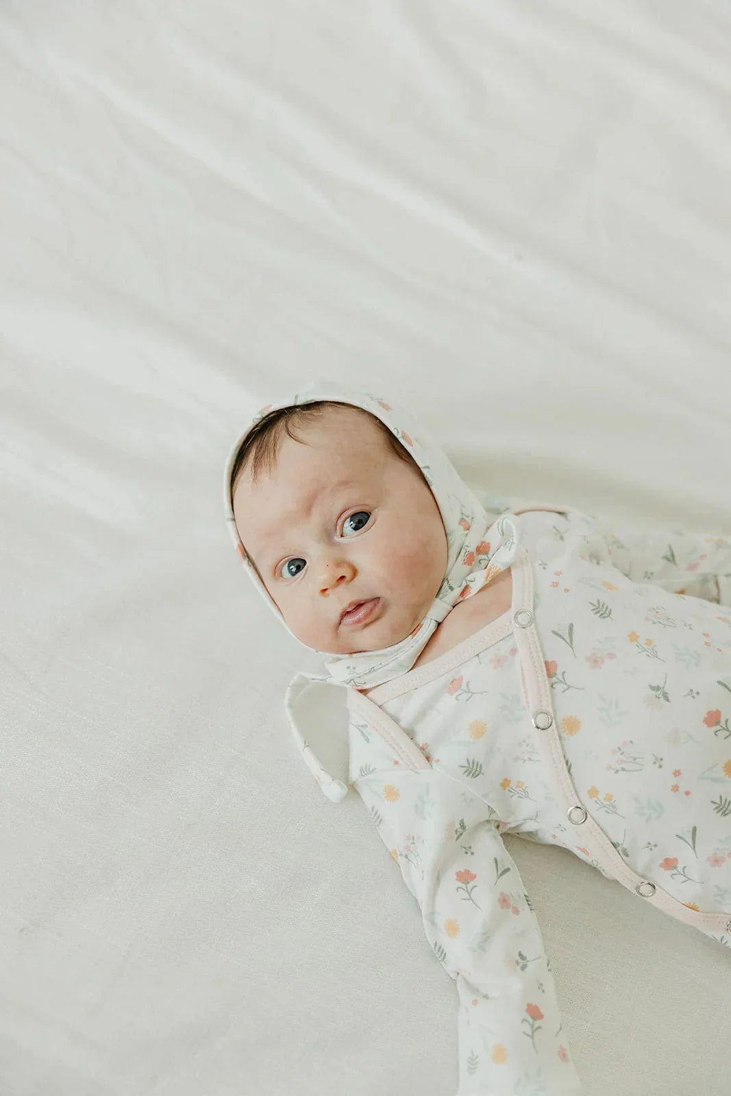 Copper Pearl Sleeping Mabel Newborn Knotted Gown