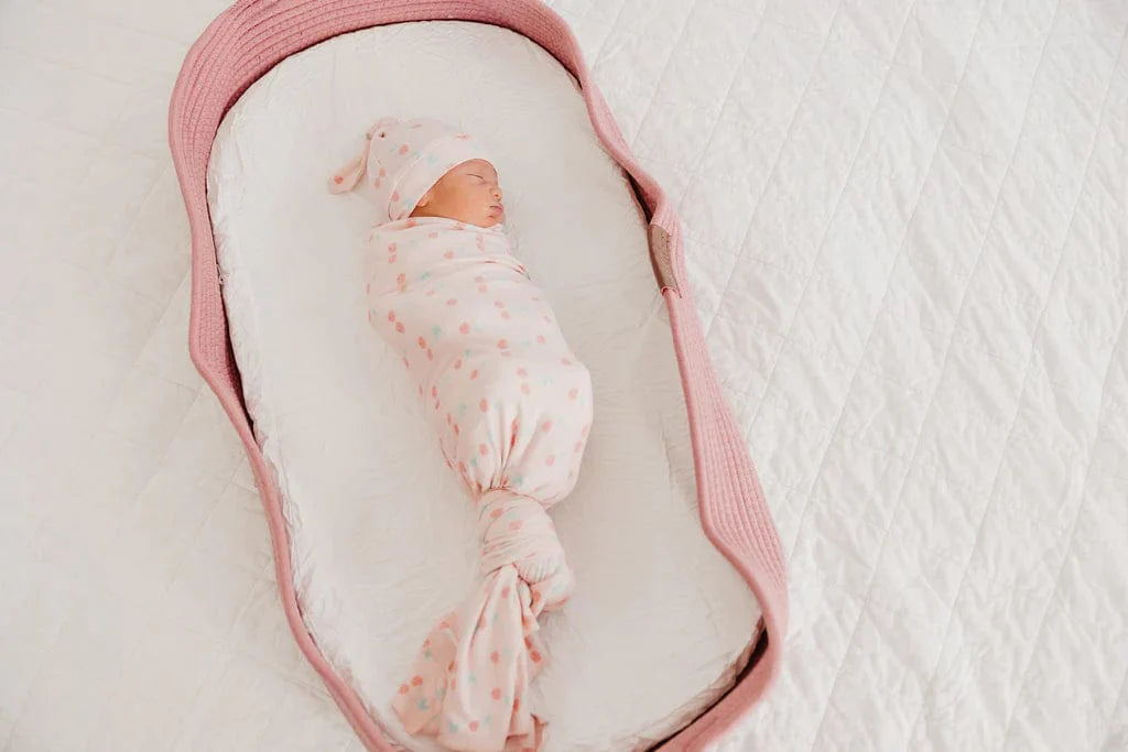 Copper Pearl Swaddle Cheery Knit Blanket Single