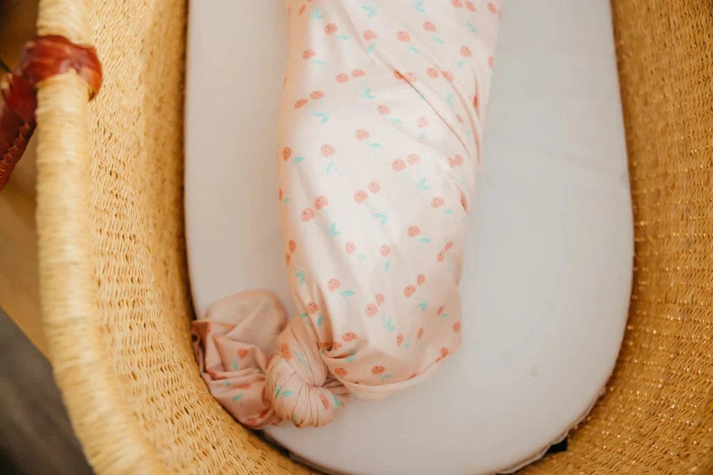 Copper Pearl Swaddle Cheery Knit Blanket Single