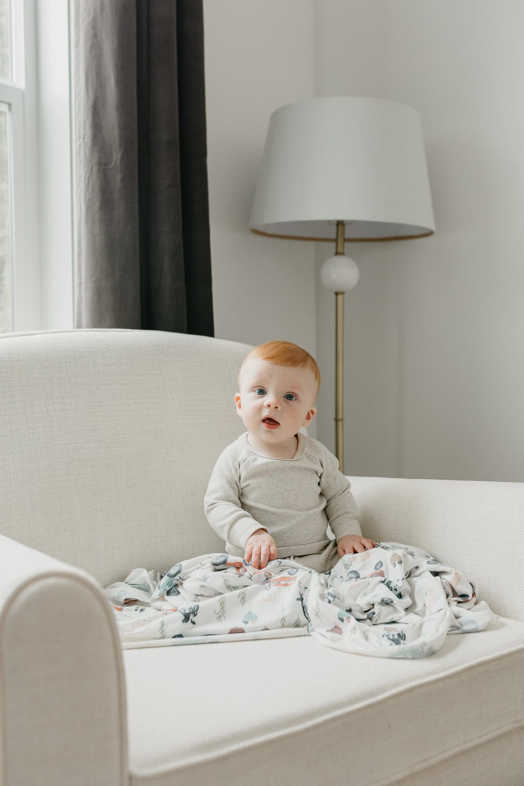 Copper Pearl Swaddle Jo Knit Blanket Single