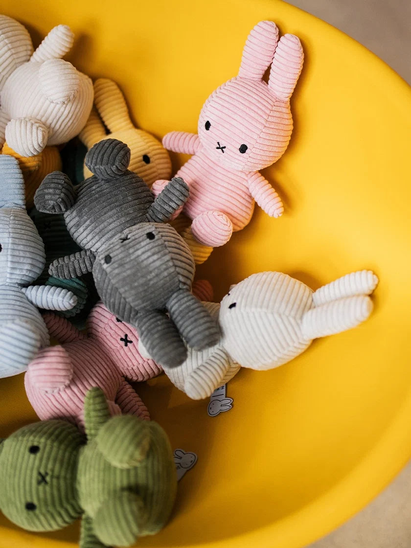 Miffy ECO Corduroy Olive Green - 9" | Bon Ton Toys